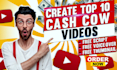 create viral faceless youtube videos and top10 video editing