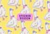 create cool sticker design