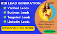 provide b2b lead generation email and prospect list building