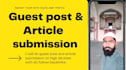 do guest post and article submission on high da sites with do follow backlinks