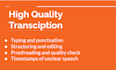 transcribe audio transcription in 24 hours