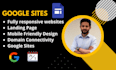 create a professional business website using google sites