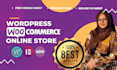 design woocommerce online store or ecommerce store in wordpress