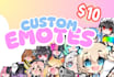 create custom chibi emotes or sub badges for twitch, discord, vtuber