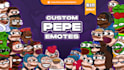 create custom emotes stylized as pepe the frog in 24hours