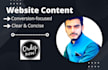 do website copywriting for your website content