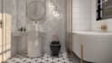 3d bathroom design and render