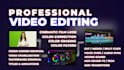 do professional video editing audio mixing vfx visual effects