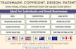 assist with trademark, patent, design, copyright consult, infringement, reply