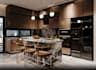 render 3d interior, interior design, house, restaurant