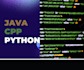 do python cpp and java programing projects and task