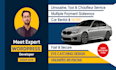 create chauffeur, limousine and taxi booking website