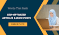 be expert ghostwriter for SEO optimized blogs and articles