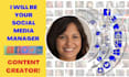be your monthly social media manager and content creator