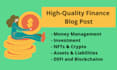 write irresistible personal finance blog posts articles