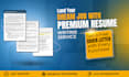 write your professional resume, CV, cover letter, linkedin