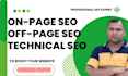do complete on page, off page, and technical SEO services