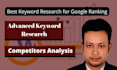 do advanced keyword research and competitors analysis