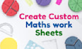 create custom math english science computer worksheets
