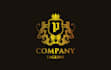 make a creative personal brand initial letters logo