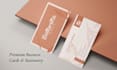 design minimalist business card and stationery for your brand identity