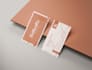 design minimalist business card and stationery for your brand identity