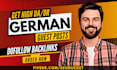 provide white hat seo service with high quality dofollow german backlinks