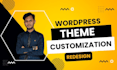 setup wordpress theme and customization amazing redesign