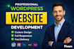 design and develop website or landing page with wordpress