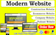 redesign, clean and modern wordpress website