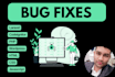 resolve laravel, codeigniter, PHP, HTML, CSS, javascript, jquery and mysql bugs