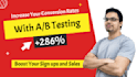 conversion rate optimization a b testing landing page