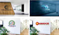 do modern business logo design source files with copyrights