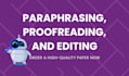 proofread and paraphrase your paper