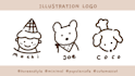 create a unique and modern logo in a korean handdrawn style