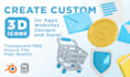 create professional 3d icons for your apps and websites