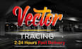 vectorize tracing redraw convert file logo artwork sketch image