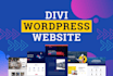 design divi wordpress website as a divi expert