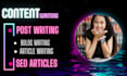 be your SEO website content writer, blog and article writer
