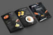 design an elegant food or any restaurant menu