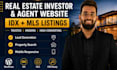 build a real estate investor and agent website with idx mls listings