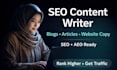 write SEO optimized blog posts and website content