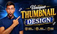 create youtube thumbnail design with professional design in 3 hours