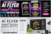 convert your ai flyer into a print ready PSD editable file