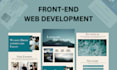do front end web development using html css js