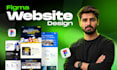 do figma website UI UX design, landing page, and website mockup