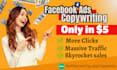 do expert facebook ads copywriting for insane sales