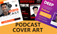 design podcast thumbnail cover art yt thumbnail