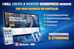 create a wordpress website for your business or portfolio