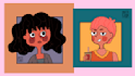 illustrate a stylized cartoon profile picture